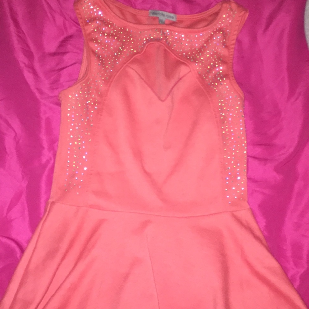 Orange Peplum Top